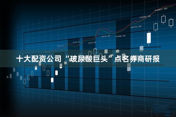 十大配资公司 “玻尿酸巨头”点名券商研报